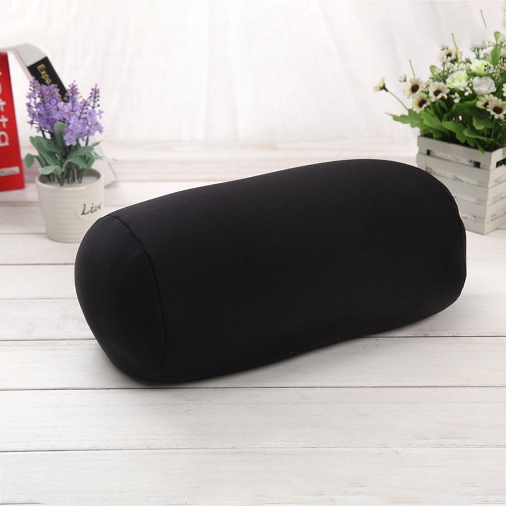 Soft Micro Beads Bed Roll Cushion Neck Head Leg Back Support Light Travel Column Pillow