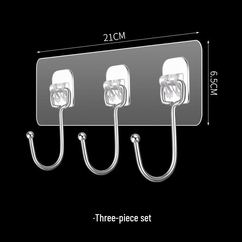 LIEI No-Drill Strong Adhesive Multi-Hook Hanger