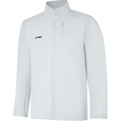 Li Ning Comfortabele Casual Effen Kleur Jas Heren Jas Waterdruppelgrijs AJDU301-1