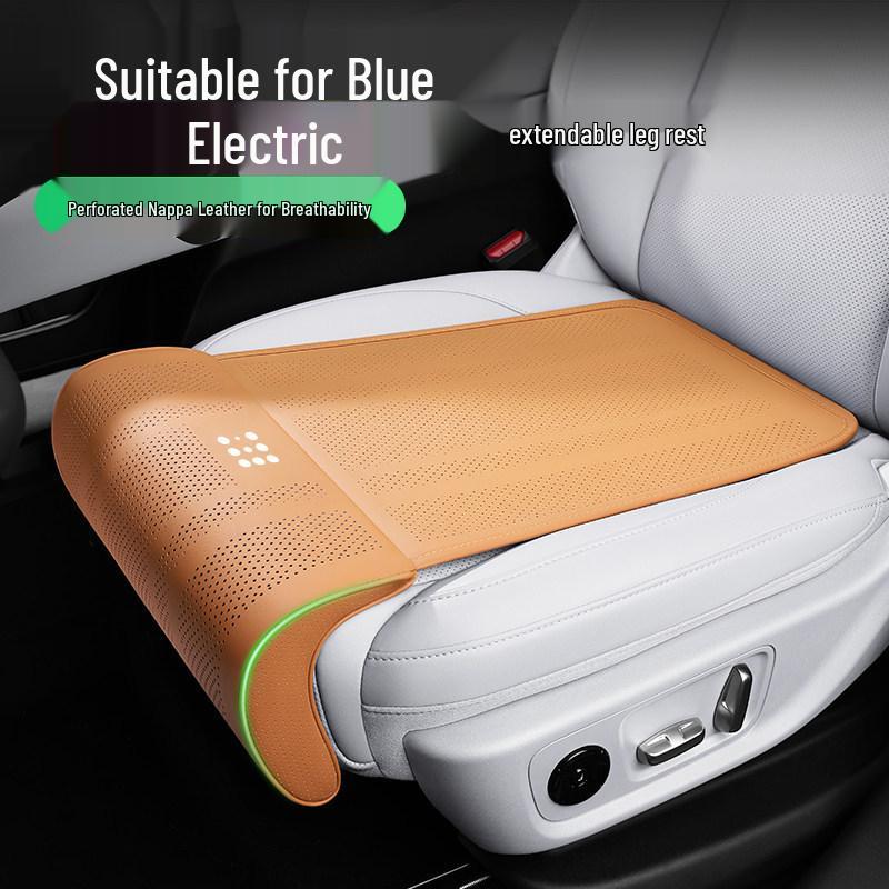 All-Season Breathable Car Seat Cushion for Blue Electric E5/E3 - Comfortable Leg Rest
