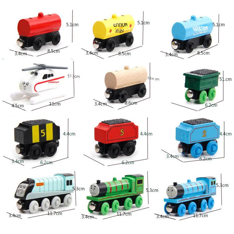 Children's Wooden Toy Train Head Cake Decoration - YB02