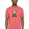 Punk Panda Unisexs T Shirt 100 Cotton Casual Summer Wear Vintage Graphic Stylish Versatile Fashion Homme Streetwear