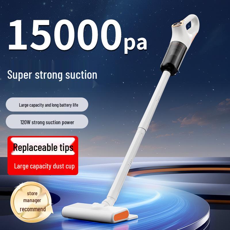Trådlös Handdammsugare med Stor Sugkraft & Kvalsterborttagning, för Golvrengöring och Våttorkning