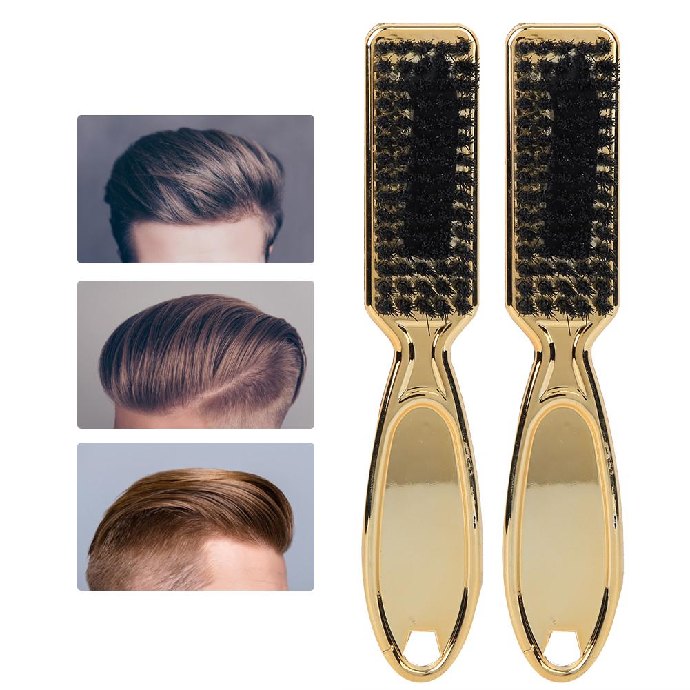 2pcs Retro Oil Head Brush Hair Cleaning Sweep Professional Salon Barber Hairdressing  Tools