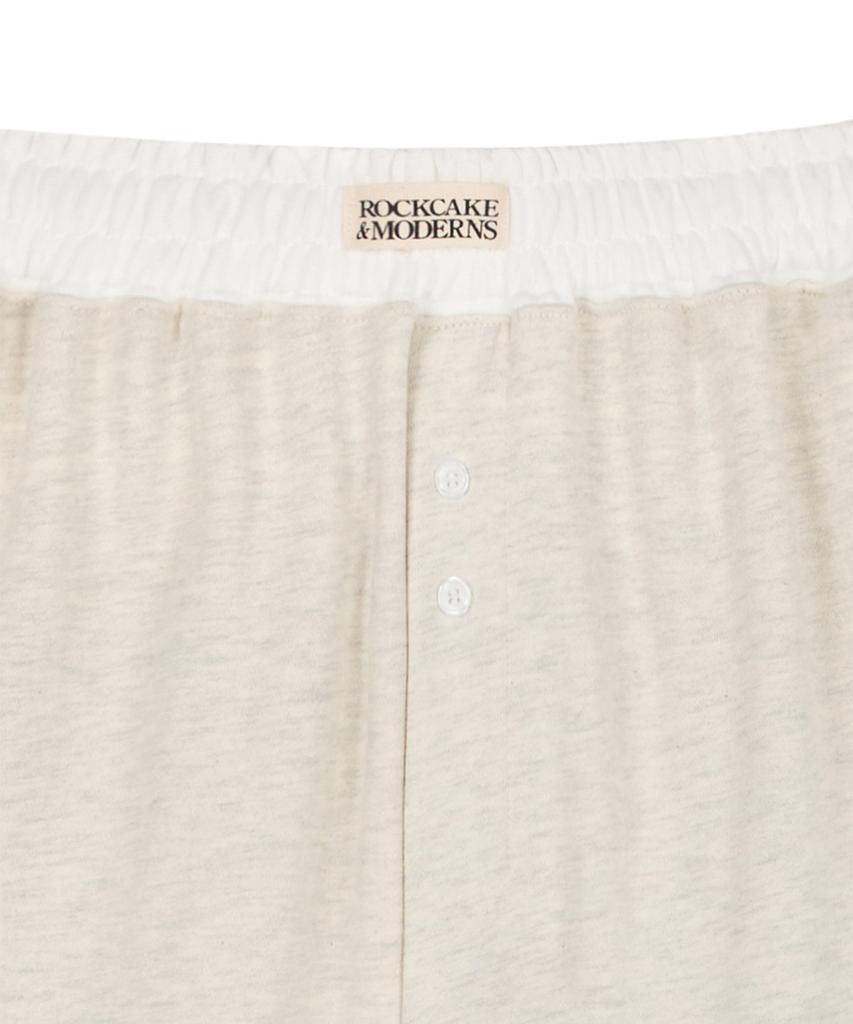 ROCKCAKE Waist Layered 2Way Jogger - Oatmeal