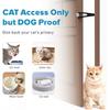 Cat Door Latch with Stabilizer, 7 Sizes Adjustable Cat Door Holder Latch to Keep Dog Out of Litter Box, Economical Alternative of Pet Gates and