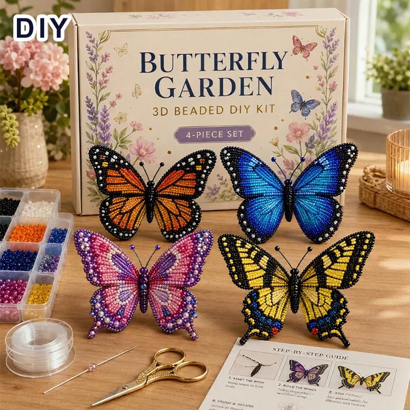 Cute 3D Beaded Animal Diy Kit Handmade Bead Weaving Kit With Instructions For Adults & Kids Perfect Gifts Home Decoration