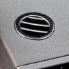 Stainless Steel Dashboard Air Conditioning Outlet Rings Decoration Cover Trim For Mercedes Benz C Class W204 2007-2014 Styling