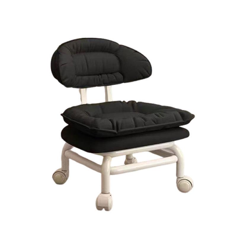 Multi-Functional Soft Padded Chair with Casters: Universal Sofa Chair, Small Stool, and Shoe Changing Seat.