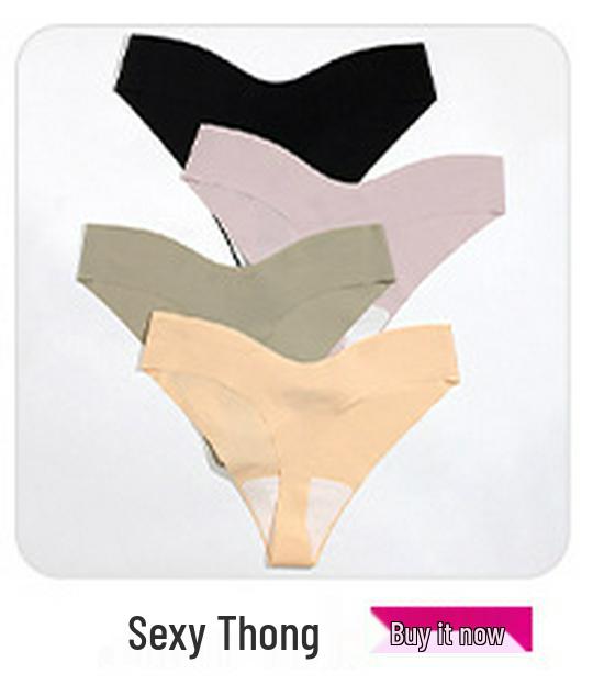 Ice Silk Seamless Women's High Waist Tummy Control Hip Lift Panties – Cool Feel, Thin, Plus Size, Postpartum Shaping.