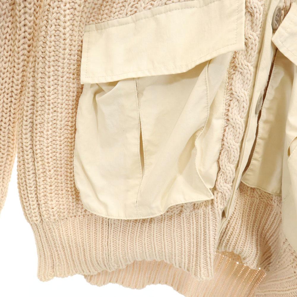 STUSSY Long sleeve cardigan M beige Men's Used