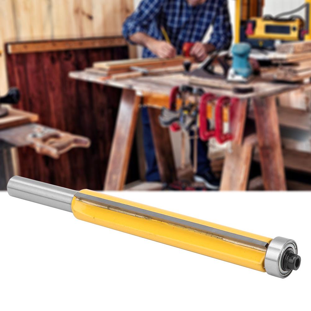 8mm Schaft Oberfräser Holzbearbeitung Fräser Mit Lager Bündigfräser zum Bündigfräsen(8*12.7*50.8mm )