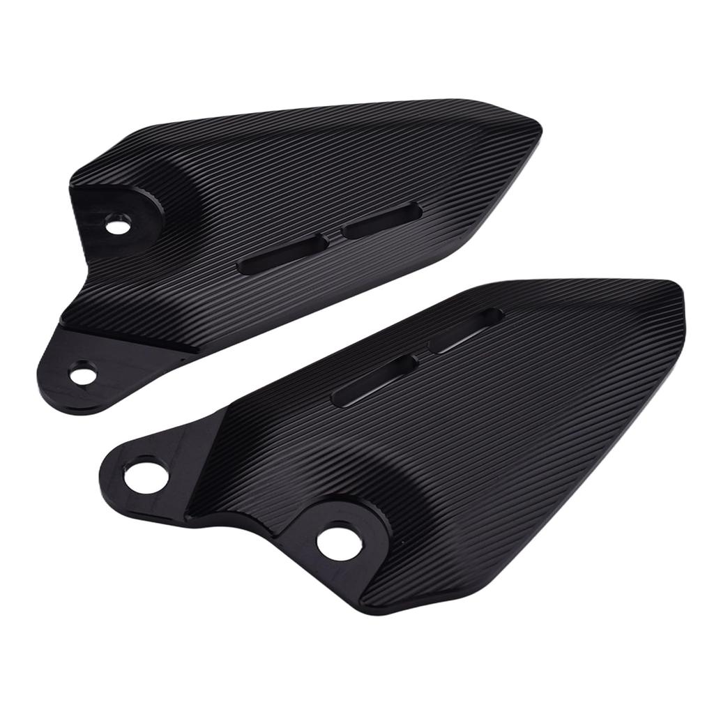 LEDISHUN Aluminum Heel Plate Guards for Z900RS CAFE (1 Pair) (2018-2024) (Black)