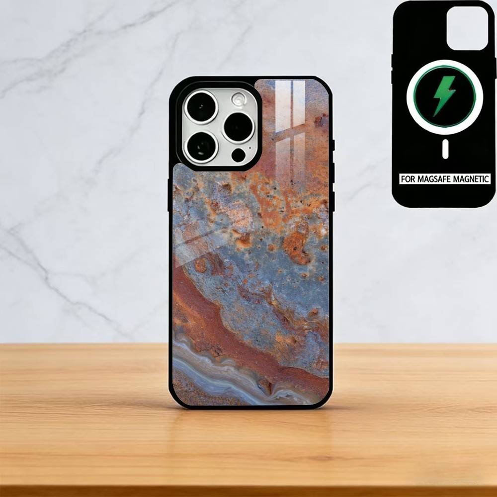 

Retro Industrial Style Rusty Phone Case For iPhone17,16,15,14,13,12,11 Plus,Pro Magnetic with Magsafe Wireless Charging iPhone14