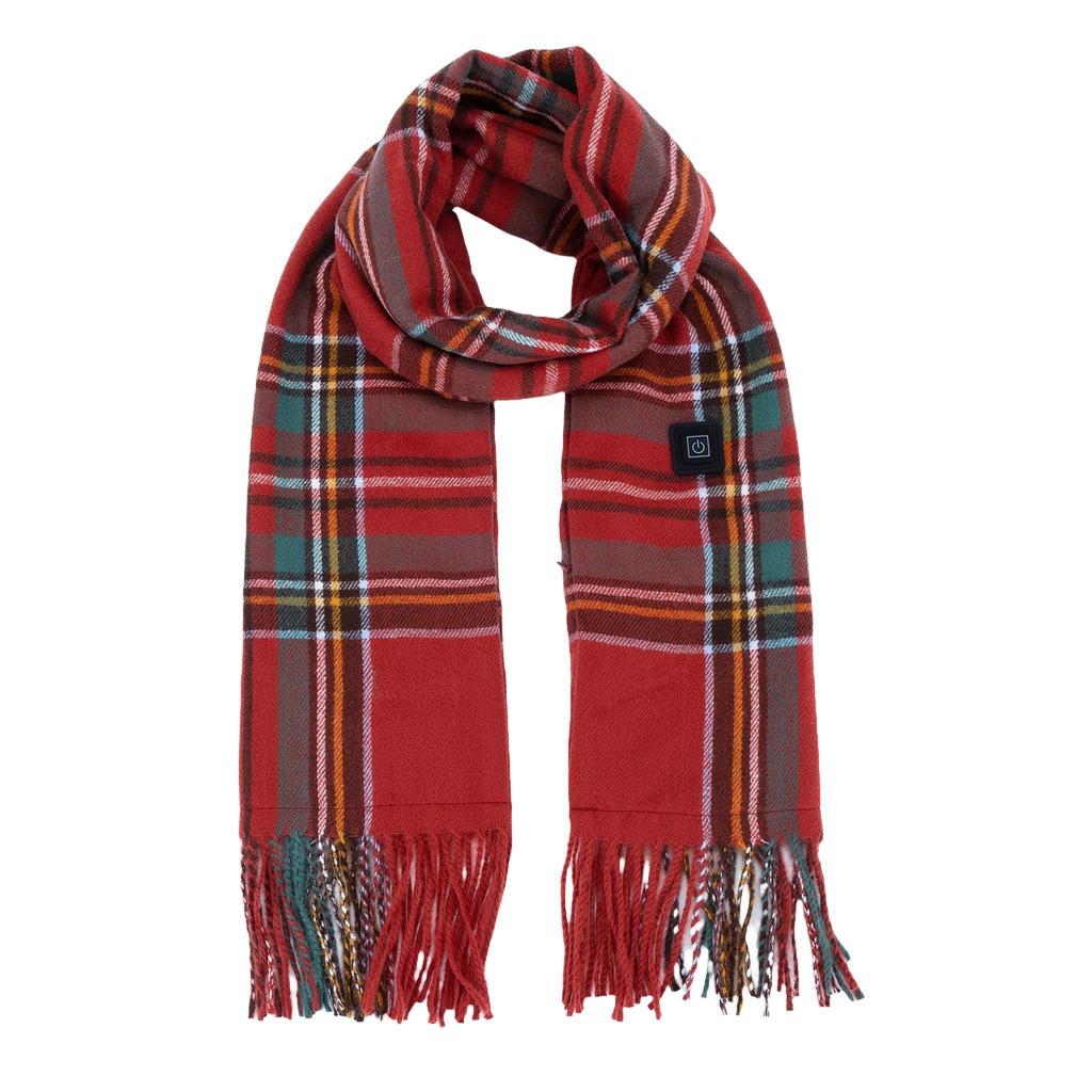 Heated Scarf Plaid Neck Warmer for Men and Women, Winter ( Bank Not Included)