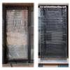 TechnoAim Aluminum Insulating, Light-Blocking, Sunshade, Privacy Screen, Indoor Curtain, Hanging Type, Mesh, Heat Shielding, 90 X 185cm (Front: Silver