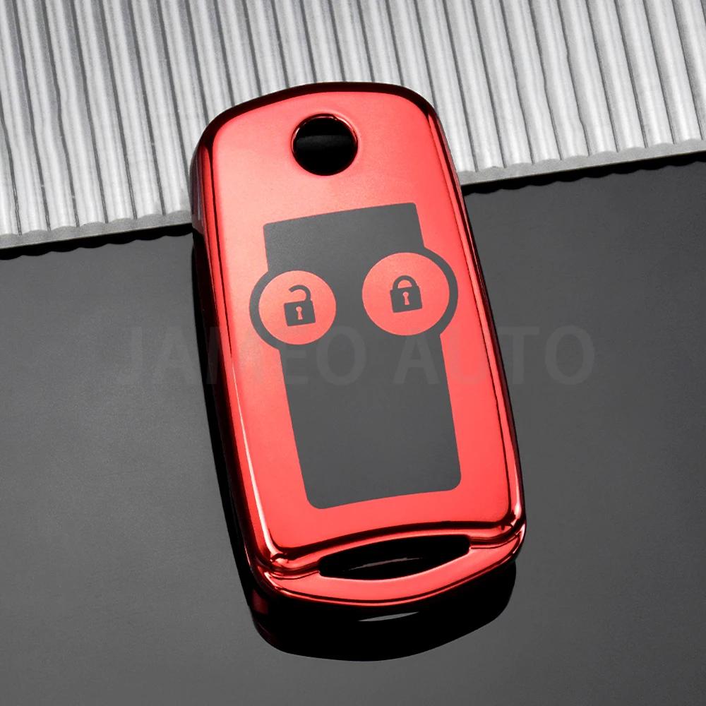 2 Buttons Tpu Flip Car Key Shell For Honda Civic Dio Fit Crv Hrv Accord Odyssey Jazz Folding Cover Protector