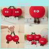 Cartoon Cherry Stuffed Pillow Doll And Keychain For Bedroom Decor And Kids