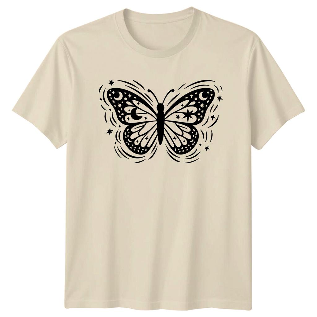 Celestial Butterfly Moon Stars Magic TShirt