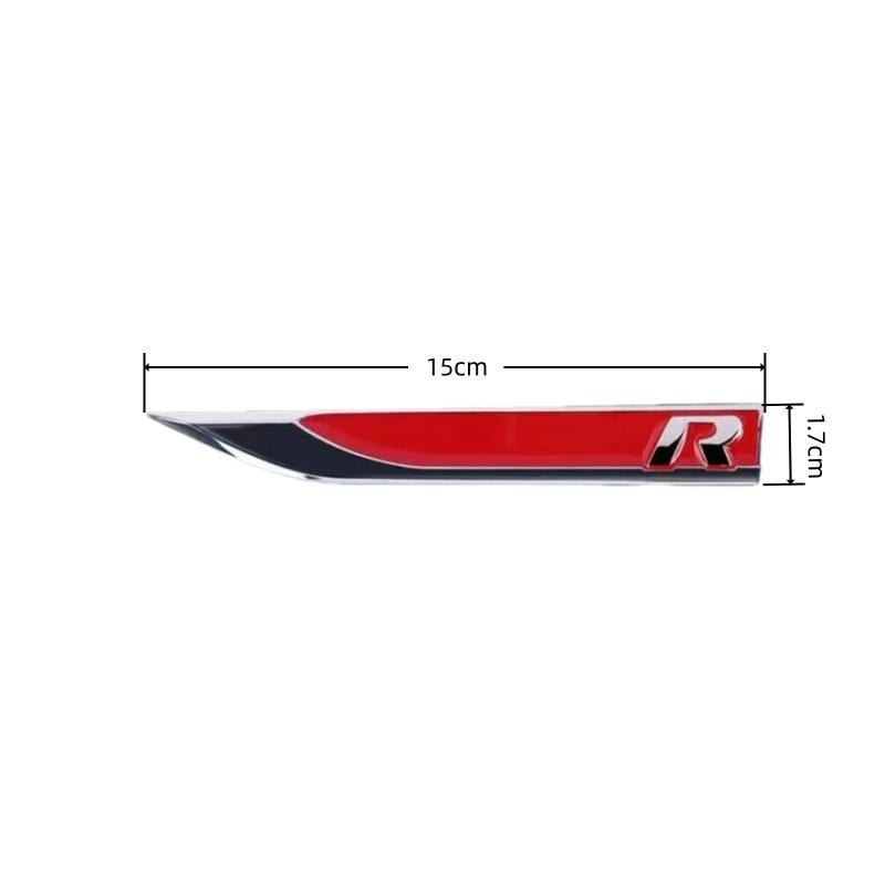 1 Pár 3D Kovové R/RLINE Boční Blatník Karoserie Auta Odznaky Nálepky Pro G-olf 7 6 5 GTD GT-I Logo Nálepka Znak Stylingové Doplňky