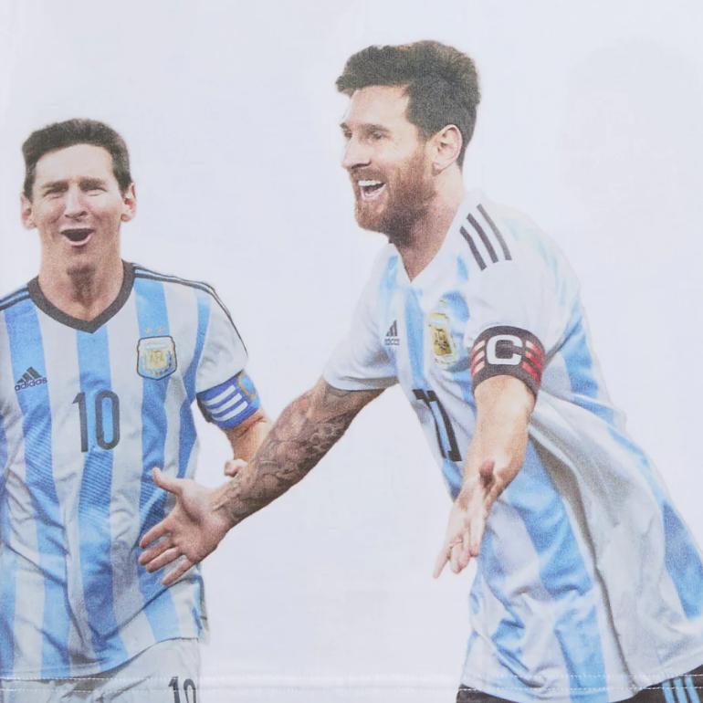 Kith x Messi For Adidas World Cup Graphic Tee White Men Tops ADKU4261