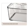 Pabei Square Plastic 4-Compartment Snack Box with Lid