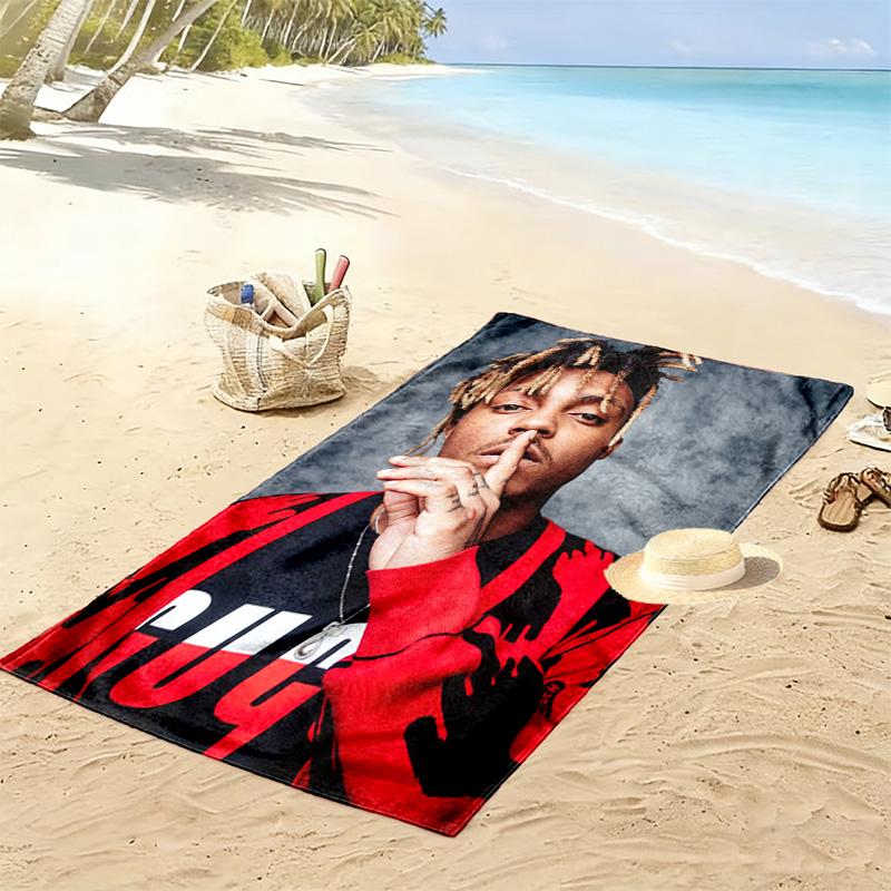 Juice Wrld Legacy: Music Passion beach towel soft Beach towel for vacation photos seaside Outdoor pool towel swim Outdoor picnic beach mat printing
