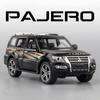1/32 Scale Mitsubishis Pajero Suv Alloy Model Car Metal Diecast Vehicle Toy Model Collection Simulation Sound Light Toy for Kids Gift