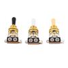 3pcs 3 Way Guitar Toggle Switches Short Straight Switch with Black White Cream Tips for Electric