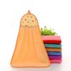 Cartoon Hanging Bathing Towel Coral Velvet Wiping Towel Absorbent Wiping Cloth Wips Hand Towels  Bathroom Microfibe Extra Thick Handkerchief