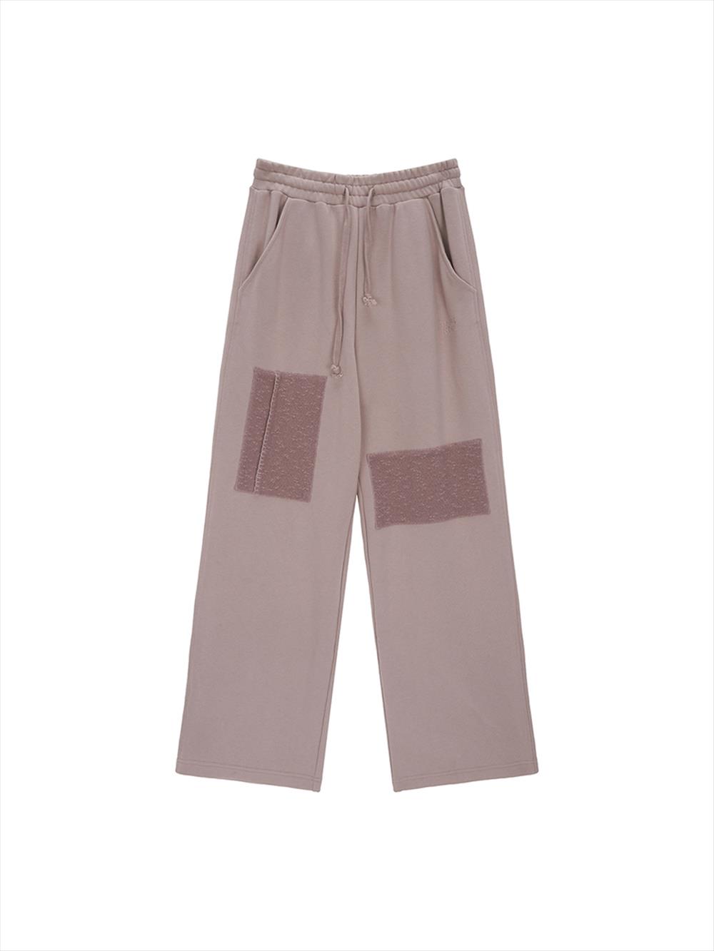 [Matinkim] Patch Point Sweatpants in Indian Pink M