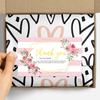 30 Pcs/pack Thank you Card Foil Gold Card Thank you For your Supporting my Small Business Card Small Shop Gift Decorative Card