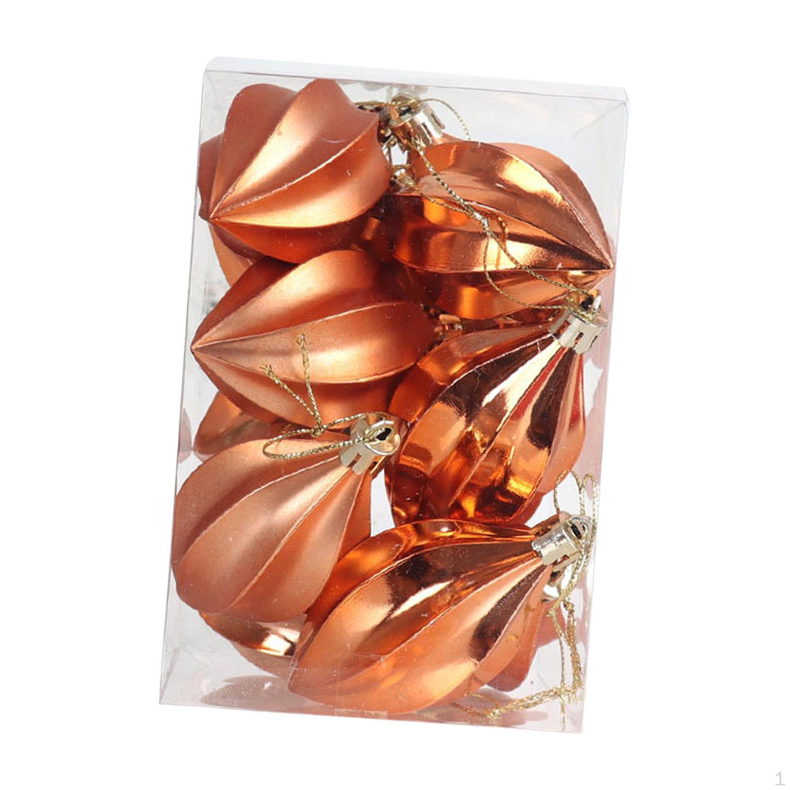 

8 декоративных рождественских подвесок, украшения для праздника на открытом воздухе, осень, зима, бронзовый