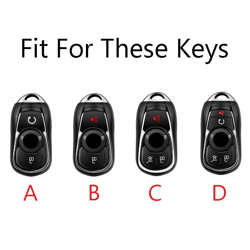 TPU Car Key Cover Bag Case Shell Protector Keychain for Buick Encore Envision Excelle Lacrosse Regal Verano GX GL6