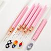 LINMANDA Nail Art Liner Pinsel Lange Linien Liner Pinsel UV Gel Politur Malen Nageldesign Pinsel Metallgriff Nagel Zeichenstifte