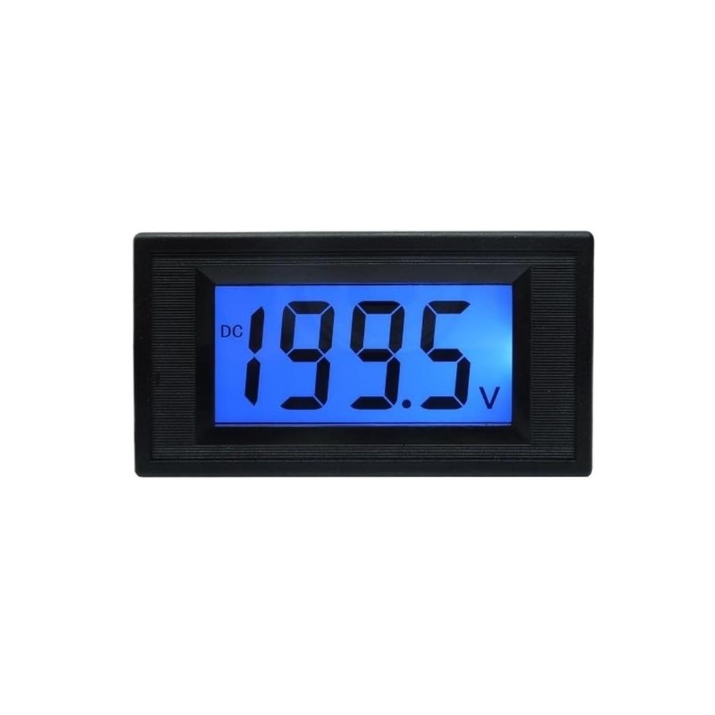 LCD Digital Voltmeter DC 200mV 2V 20V 200V 500V Voltage Meter Volt Panel Tester Volt Gauge Voltmetre Power Supply 8-12V(DC500V,Power DC or AC8-12V)