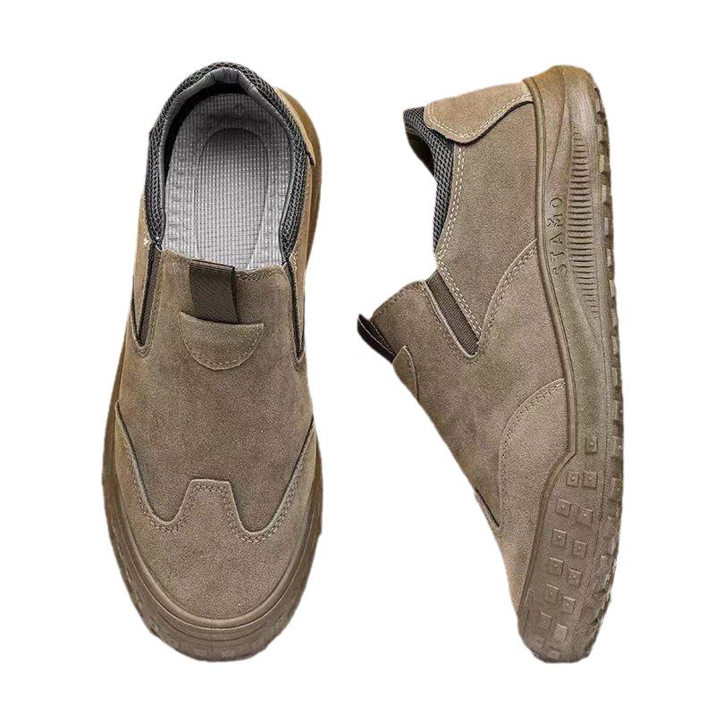 Casual Shoes 2025 New Labor Protection Shoes Men's Low Top Waterproof Shoes Men's Outdoor Anti Slip Wear-resistant Breathable
