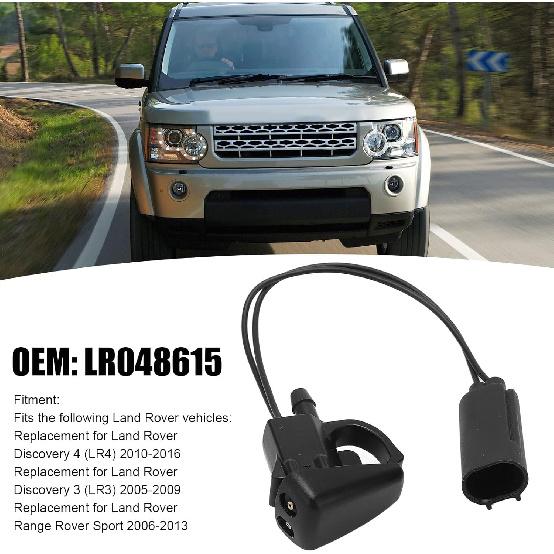 Front Windshield Washer Nozzles, Windshield Washer Nozzles Wiper Spray Jet Replacement LR048615 for Land Rover Discovery 3 4 LR3 LR4 Sport