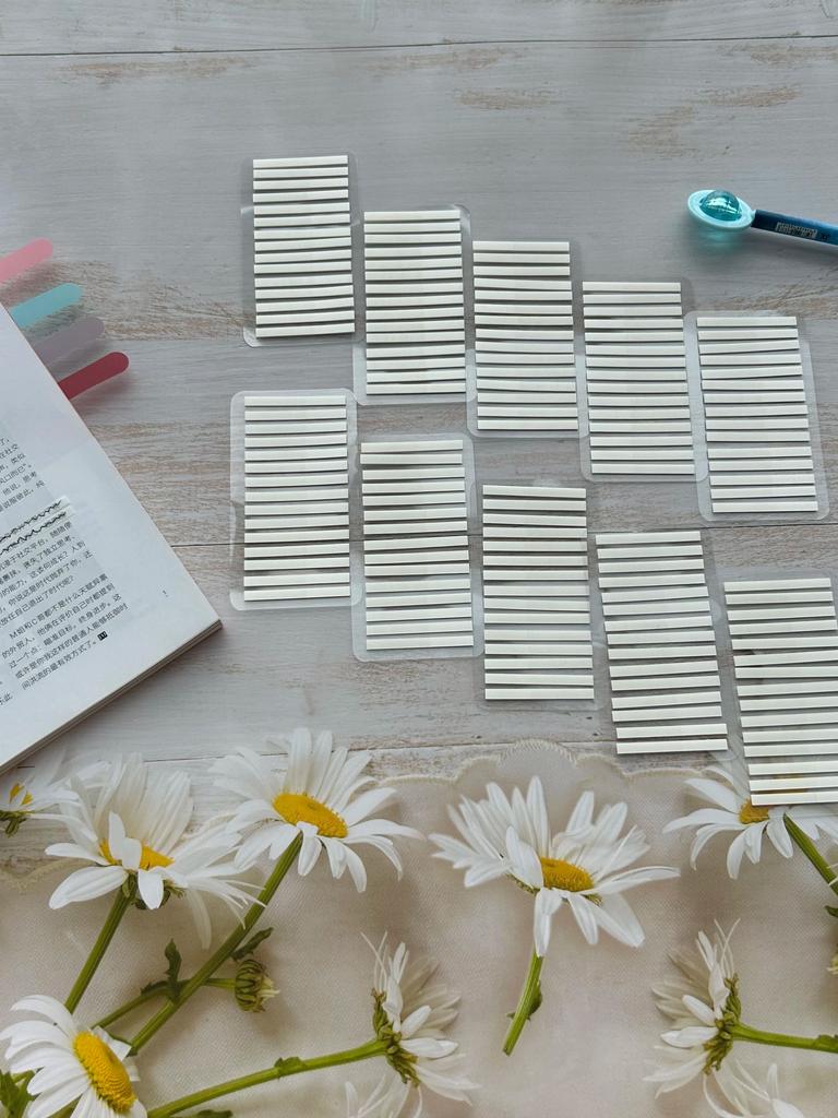 3000 Sheet Transparentes Sticky Notes Self-Adhesive Annotation Read Books Bookmarks Tabs Notepad Aesthetic Stationery Index Tabs