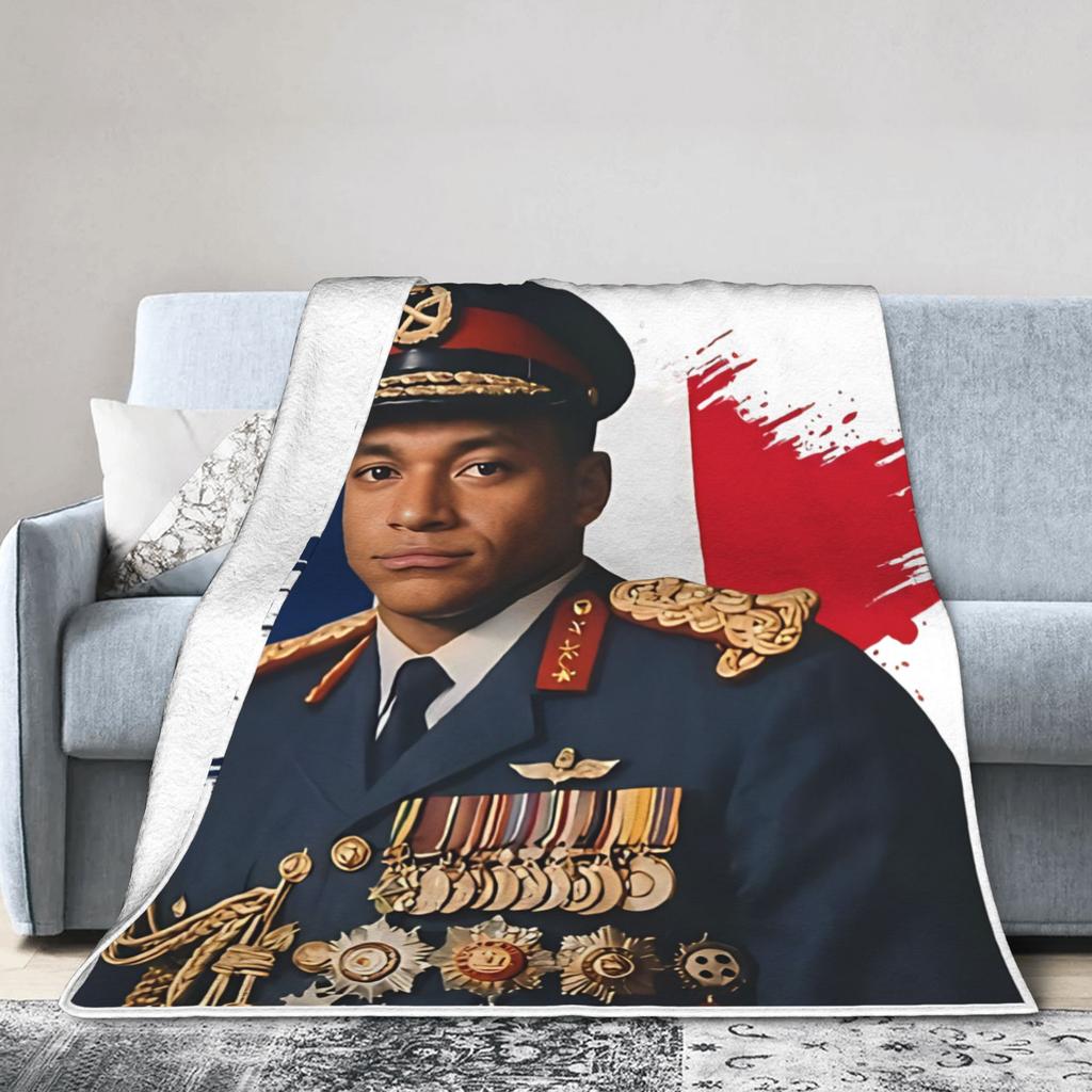 M-Mbappes Norway Football Flannel Blanket Novelty Throw Blanket for Bed Sofa Couch 200x150cm Quilt,