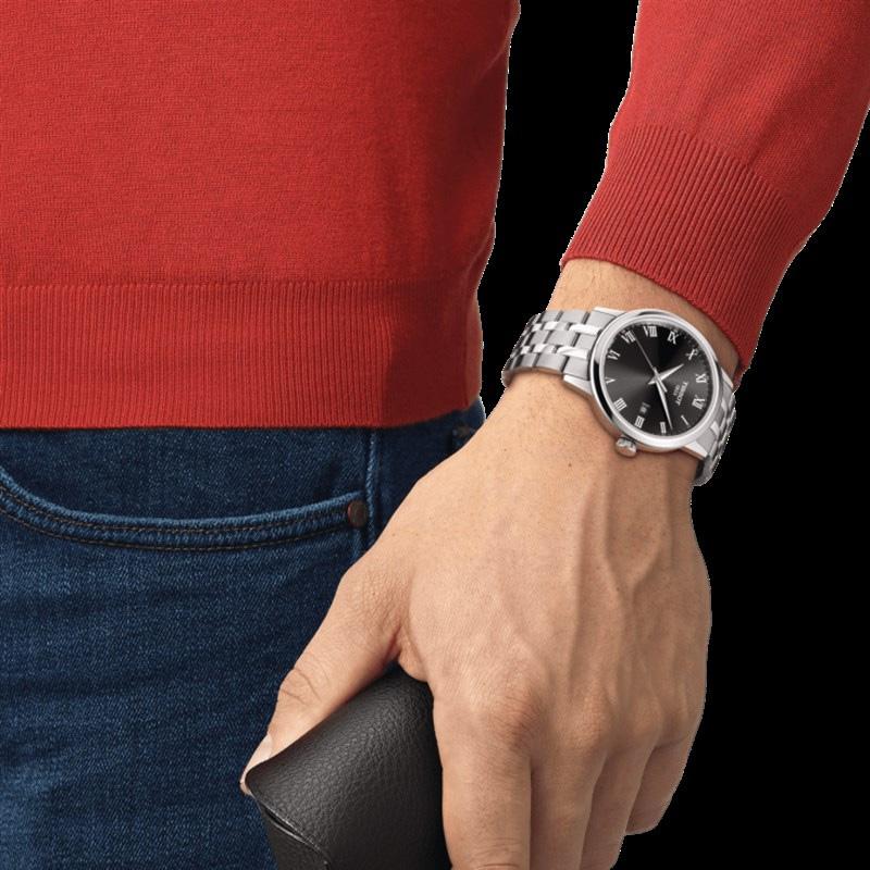 TISSOT Classic Collection Quartz Movement Men's Watches Watch 42mm Black Dial Stainless Steel Watchband T129.410.11.053.00