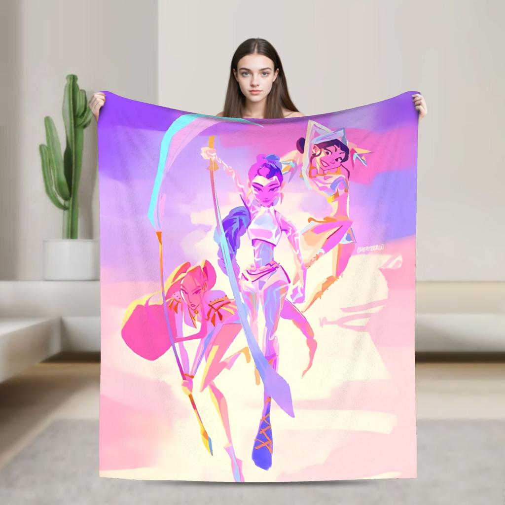 Super Soft Blanket Decorative K-Pop Demon Hunters Hot Anime  Throw Blanket  Flannel Bedspread For Couch Bed Sofa Bed Cover