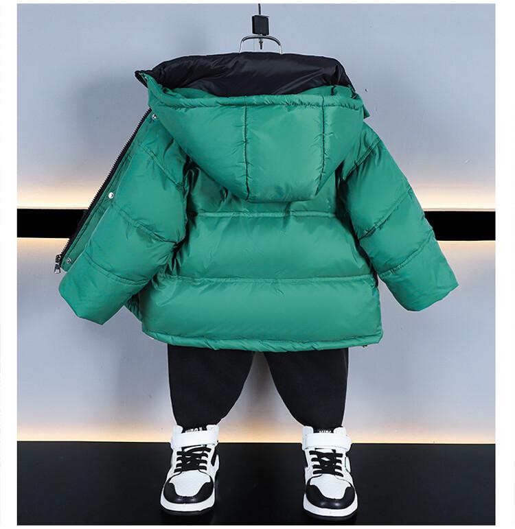 2025 Boys' Winter Down Jacket: Fashionable, Thick, White Duck Down, Wash-Free Baby Coat