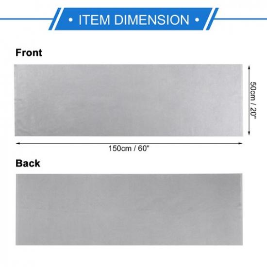 360G Suede Fabric Headliner 20" L x 60" W for Car Interior Roof Repair Dark Gray