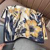 Autumn and winter new flower imitation cashmere scarf women's versatile velvet thickened warm scarf high-end elegant shawl