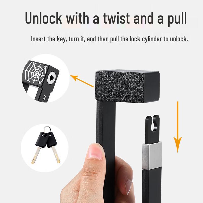 WEST BIKING Anti-theft Portable Folding Bicycle Lock
