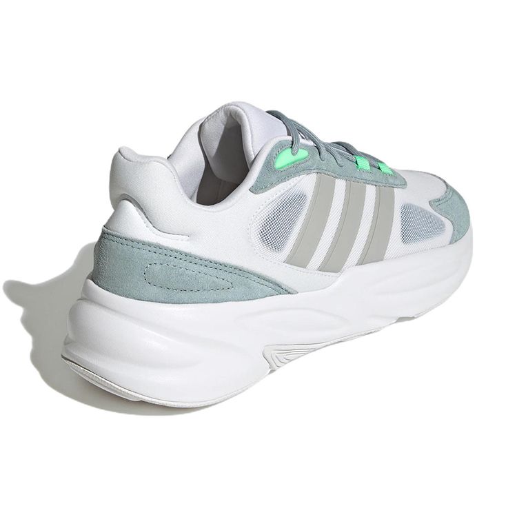 Adidas Neo Ozelle Cloudfoam Lifestyle Comfortable Fabric Durable Low-Top Casual Running Shoes Men Sneakers Gray Green GX6764