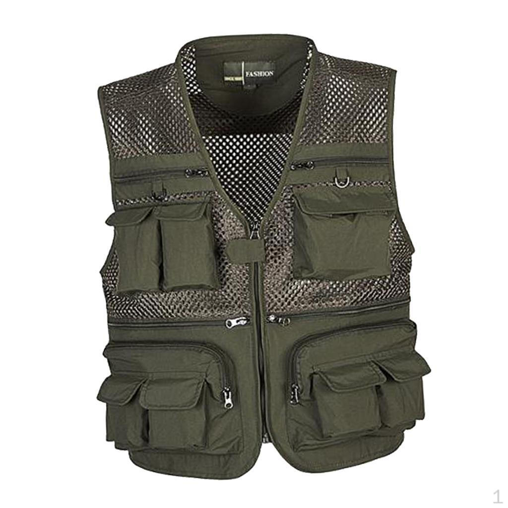 

Сетчатый жилет для рыбалки и фотографии 2XL армия зеленый