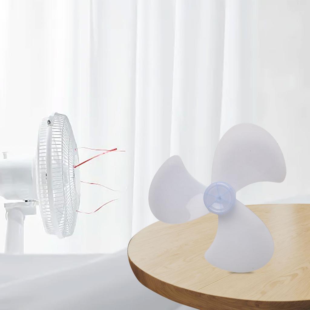 16 Inch Plastic Fan Blade Three Leaves With Nut Cover Fan Blade Holder Replacement For Standing Pedestal Fan