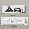 3D ABS Chrome Black Car Letters Logo A4 A5 A6 TFSI Sticker Rear Trunk Badge Emblem Decal For Audi A4 A5 A6 TFSI Auto Accessories